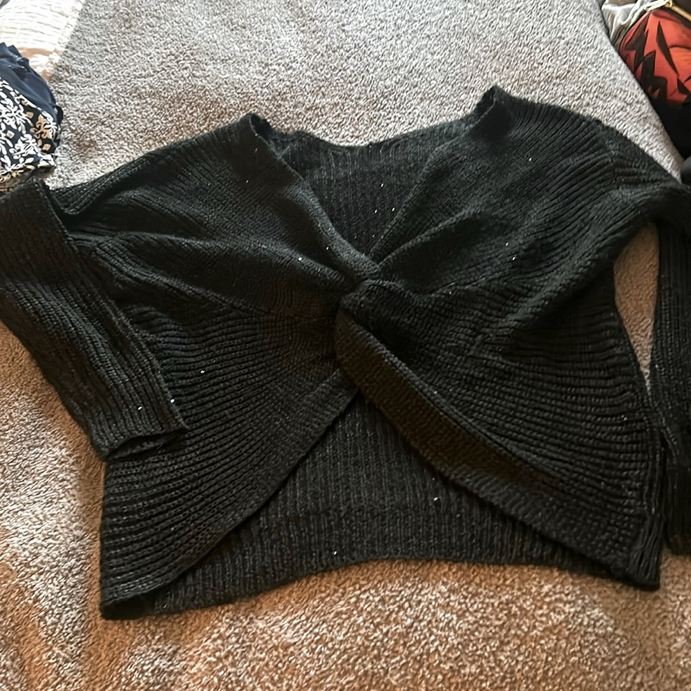 Black sweater with a little sparkle